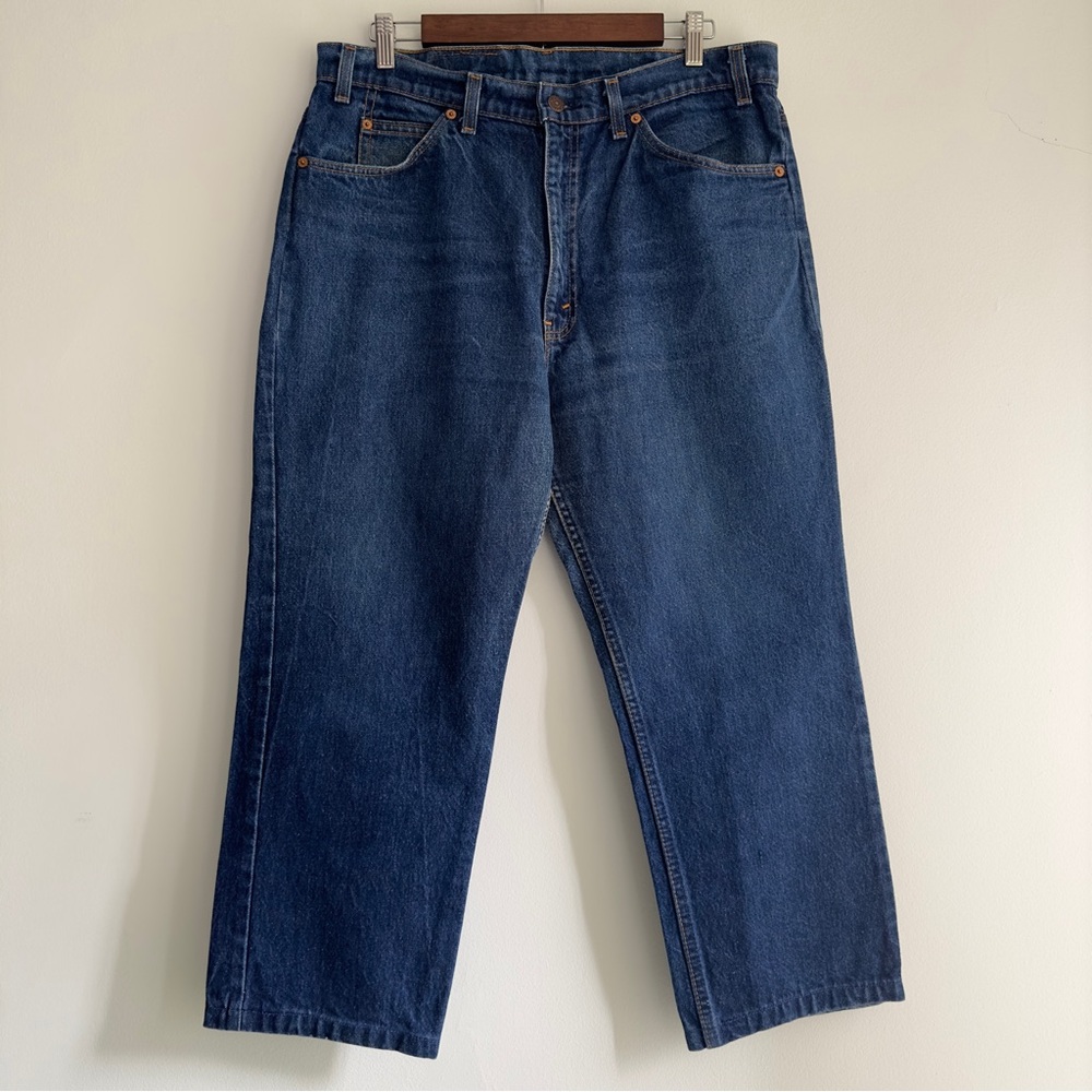 Vintage 90s Classic MedWash 100% Cotton Made in USA Orange Tab 40509 0215 Levi’s